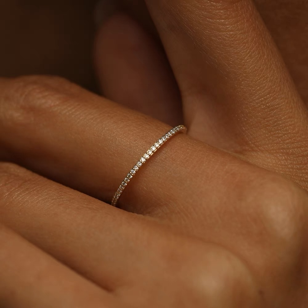 Sparkle Diamond Ring| SO Dainty | Handmade|Gold Filled will not fade|Gift